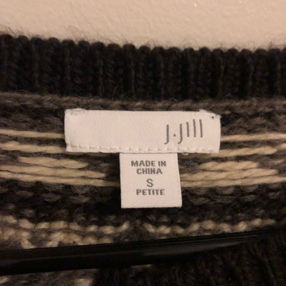 J. jill Fair Island Sweater- spectacular button! - Picture 4 of 4